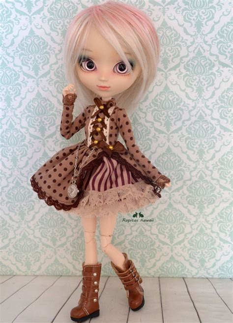 Dress For Pullip Doll And Obitsy Size M Dolls Striped Stockings