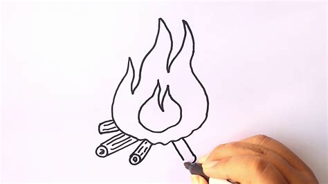 ¿cómo Dibujar Fuego Dibujo De Fuego Paso A Paso Youtube