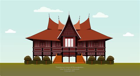 55 Gambar Animasi Rumah Adat Minangkabau Yang Spesial