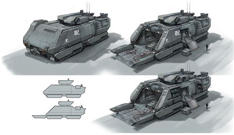 미래적 기술 미래의 자동차 우주선 컨셉 콘셉트 카 미래의 군인 Game Design Storm Troopers