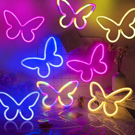 Purple Neon Butterflies Ubicaciondepersonascdmxgobmx