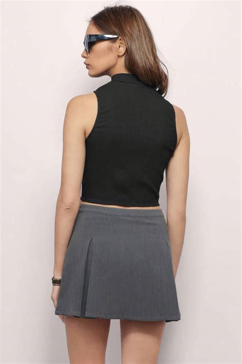 Cute Heather Grey Crop Top Sleeveless Top Grey Top Grey Crop Top 9 Tobi Us