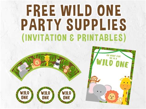 Wild One Party Printables Free Download Party With Unicorns