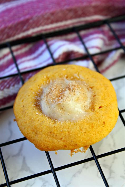 Pumpkin Cheesecake Thumbprint Cookies Recipe Pumpkin Cheesecake