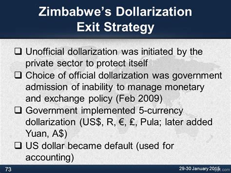 Zimbabwe Monetary Policy From Hyperinflation To Dollarization Uct S