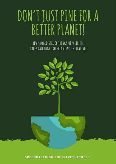 Green Illustration Environmental Protection Poster Environmental