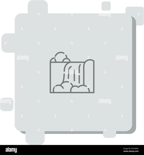 Waterfall Vector Icon Modern Simple Vector Illustration Stock Vector