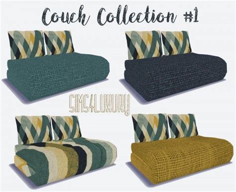 Sims 4 Luxury Couch Collection 1 For The Sims 4 Spring4sims