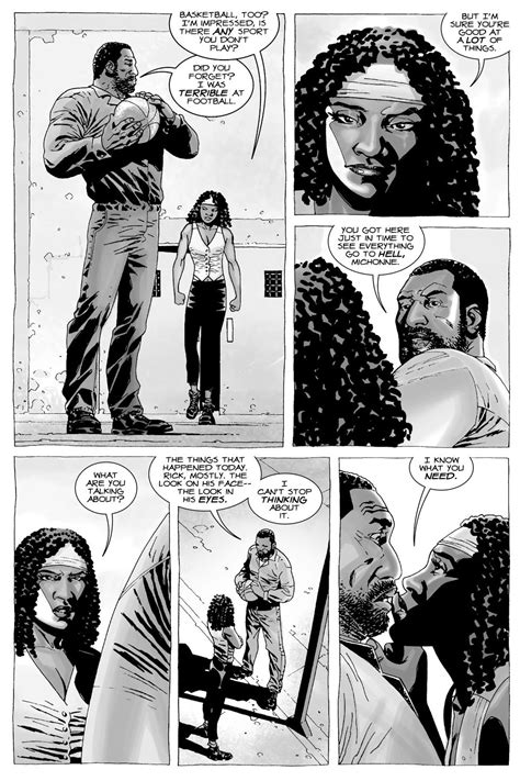 Tyreese Cheats On Carol With Michonne The Walking Dead Comicnewbies