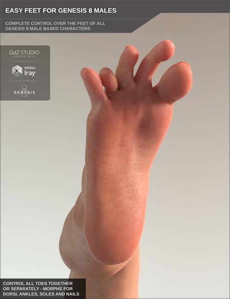 Easy Feet For Genesis 8 Males Daz 3d