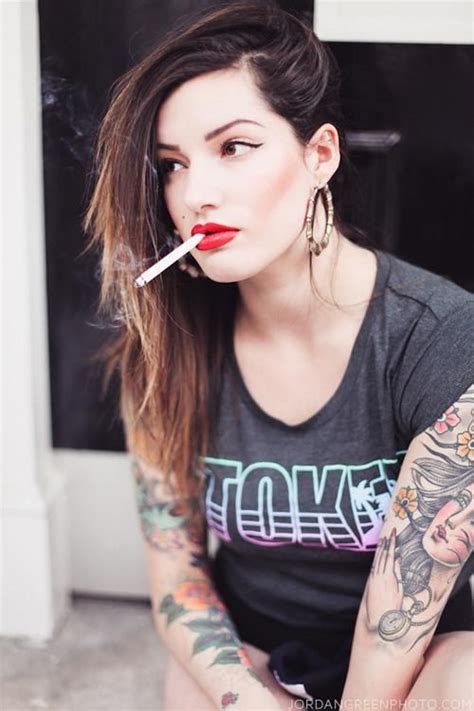 Inked Beautiful Tattoos For Women Girl Smoking Girl Tattoos