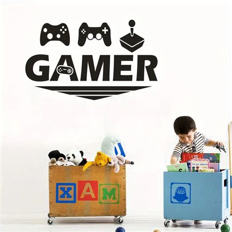 1pc Gamer Room Decor Gaming Wall Decals Sticker Gamer Decals Temu