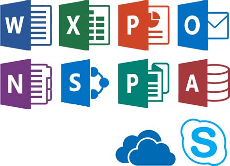 Microsoft Office 365 Applications Icons