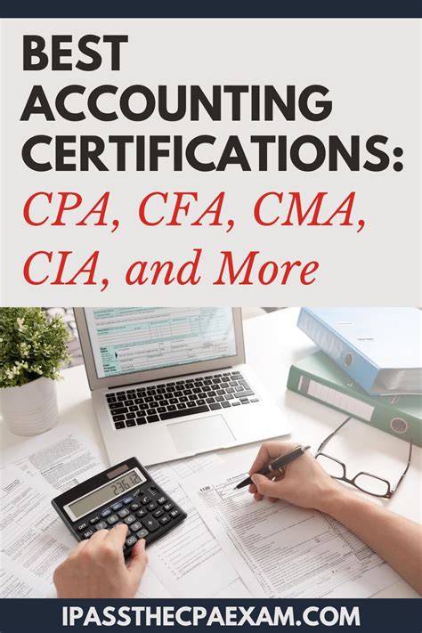 Best Accounting Certification Cpa Cfa Cma Cia And More