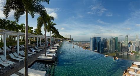 Marina Bay Sands Sky High Infinity Pool In Singapore