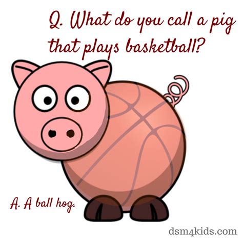 What Do You Call A Pig That Play Basketball Basketball Joke