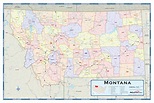 Montana Counties Wall Map by Maps.com - MapSales