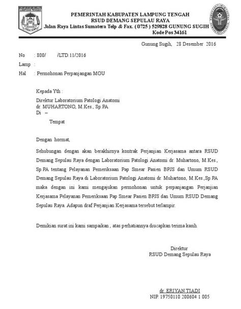 Surat Permohonan Kerjasama Dengan Rumah Sakit Kumpulan Surat Penting