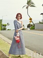 韩国女艺人徐孝琳夏威夷拍杂志写真展成熟优雅魅力
