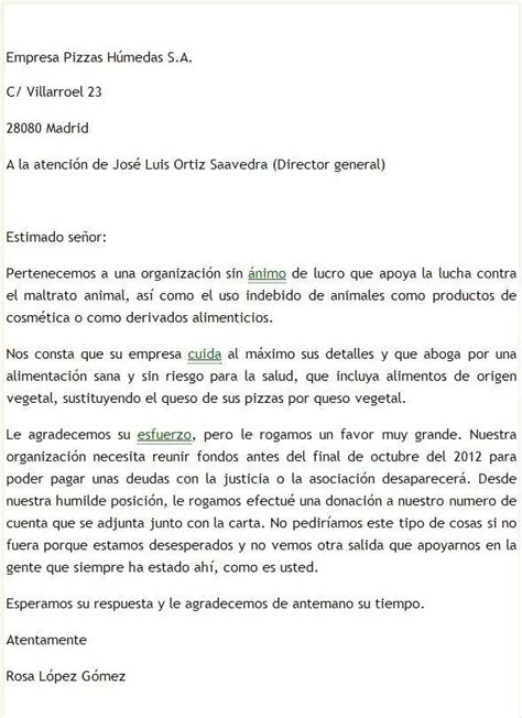 Modelo Carta Solicitud De Donacion Kulturaupice