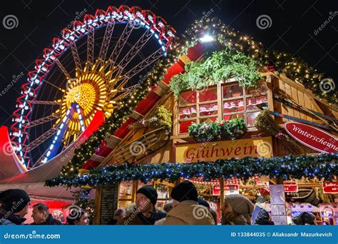 Christmas Market On Alexanderplatz In Berlin Germany Editorial Image