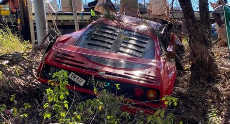 Maybe you would like to learn more about one of these? A Ferrari F40 Was Crashed And Totaled Allegedly During A Test Drive In Australia | Carscoops