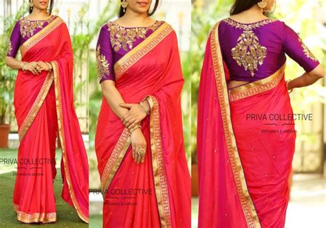 10 Pretty Blouse Colors To Try With Pink Silk Sarees • Keep Me Stylish