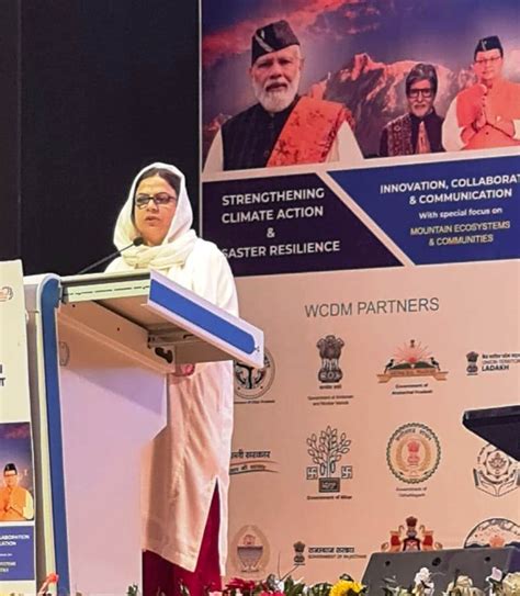 Safina Beigh Addresses 6th World Congress On Disaster Management Wcdm