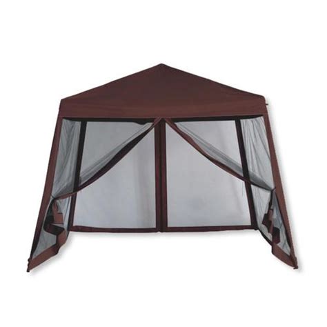 Gazebo top replacement gazebo canopy lowes. Backyard Expressions 10-ft L Square Brown Pop-up Canopy in ...
