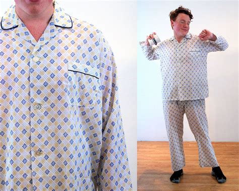 60s Deadstock Bvd Pajamas Xl Mens Vintage Snowflake Etsy Vintage Flannel Shirt Vintage