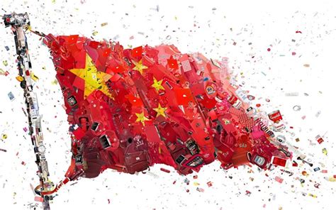 Download Wallpapers Chinese Flag 4k Art Creative Flag