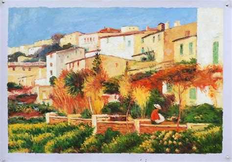 Renoir Terras In Cagnes 1905 4554 Cm Renoir Schilderijen Renoir