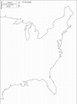 East coast of the United States: free map, free blank map, free outline ...