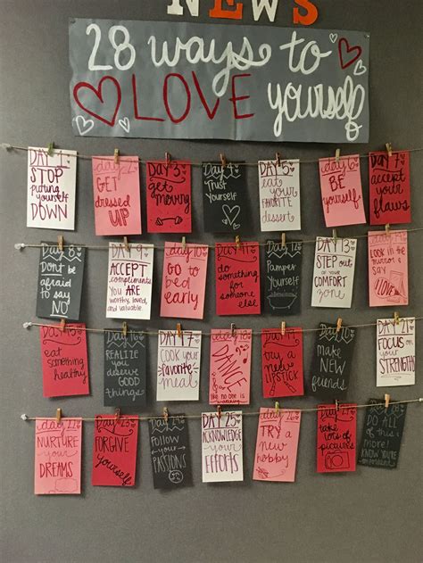Love Yourself Bulletin Board February Bulletin Board Ra Valentines