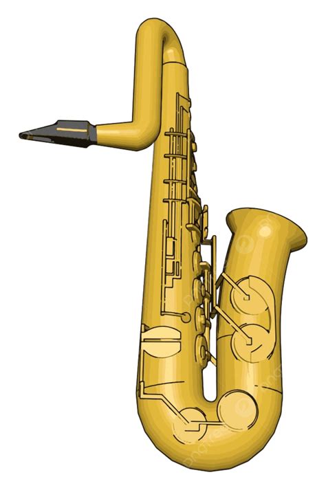 Saxophone Music Clipart Hd Png Yellow Saxophone Music Vector Musical