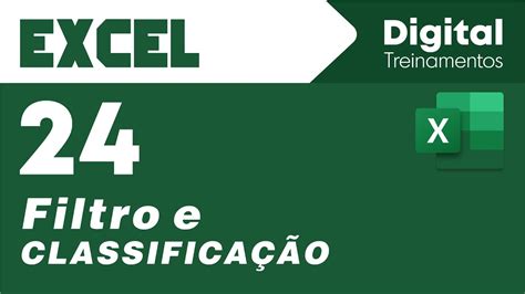 Excel Filtro E Classifica O De Dados No Excel N Vel Intermedi Rio Digital Treinamentos