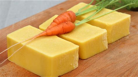 This homemade tallow soap recipe will help moisturize your skin very well since tallow is similar to our own skin properties. Natural Carrot Soap Recipe - YouTube