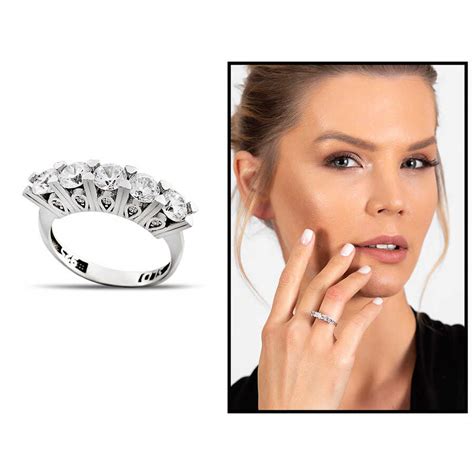 Womens 925 Sterling Silver 925 Sterling Silver Ring With Diamonds Set Minimal Design Rings
