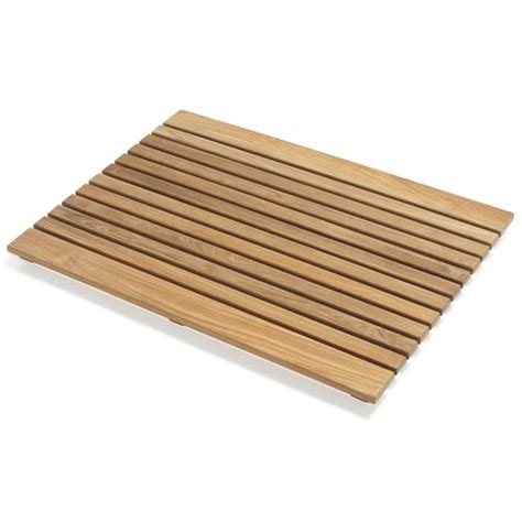 This popular round shower mat is specially shaped to provide convenient floor coverage in standard shower stalls. Outdoor Wood Shower Mat | Wayfair