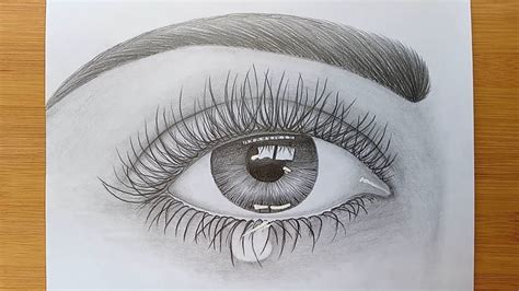Simple Pencil Eyes How To Draw Eyes With A Pencil Painting Tutorial