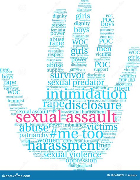 Sexual Assault Word Cloud Stock Illustration Illustration Of Abuse