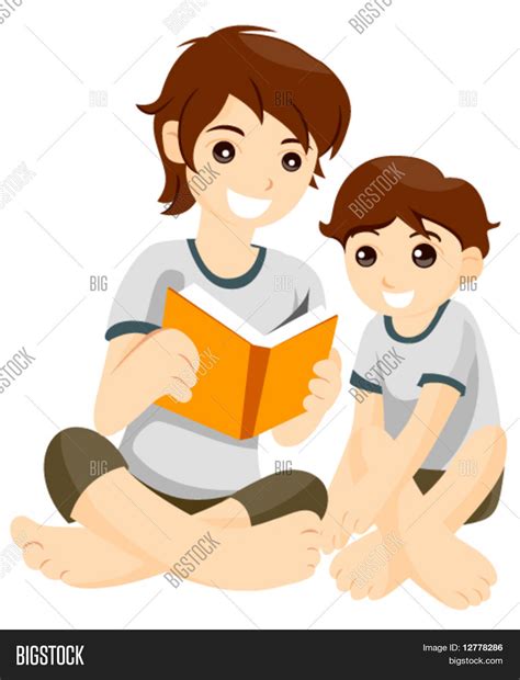 Big Brother Reading Vector And Photo Free Trial Bigstock