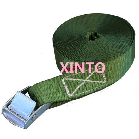 25mm1250kgx1m 5m Military Green Without Hookratchet Tie Down Cargo