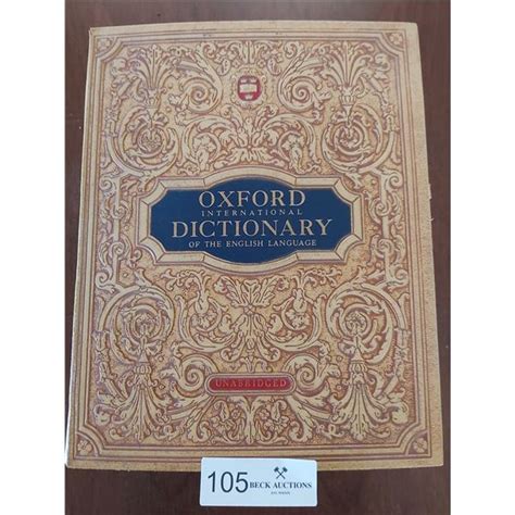 Monster Book Oxford 1958 International Dictionary Of The English