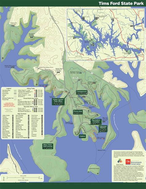 Tims Ford State Park Map By Tennessee State Parks Avenza Maps