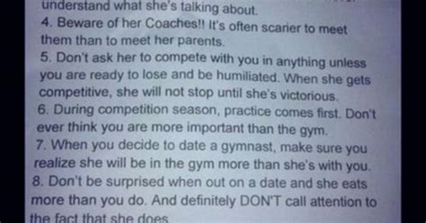 10 things to know when dating a gymnast this list is so accurate gymnastics pinterest
