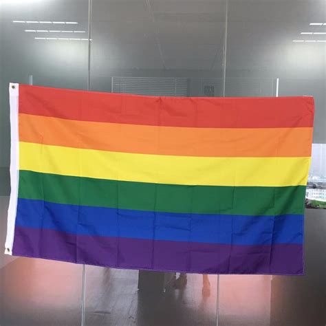 Lgbt X Ft Rainbow Flag Polyester Stripes Vivid Color And Uv