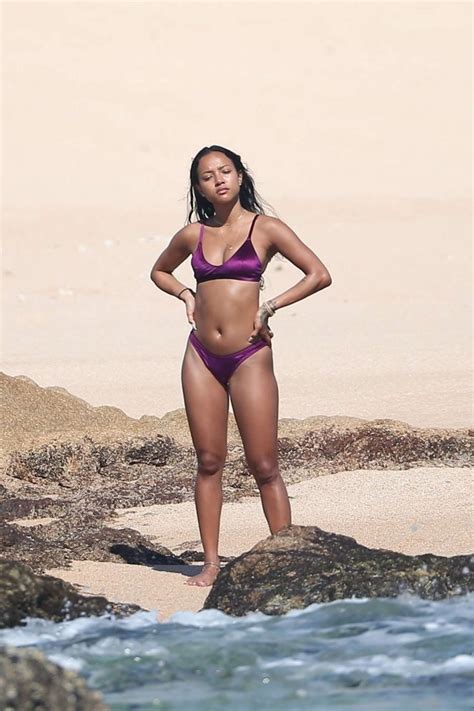 Karrueche Tran In Purple Bikini Gotceleb 18720 The Best Porn Website