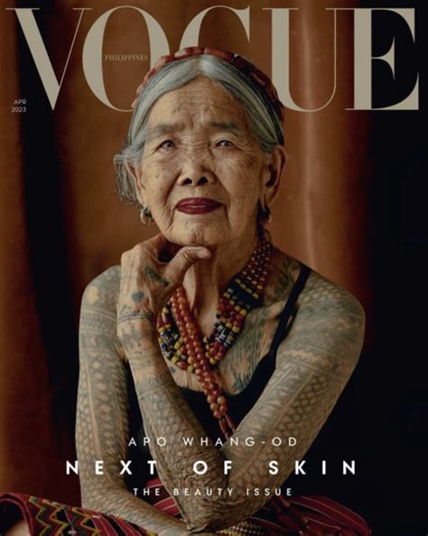 Year Old Indigenous Filipino Tattoo Artist Becomes Vogue Cover Model