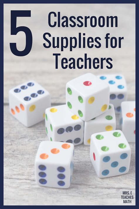 Top 5 Classroom Supplies For Secondary Teachers Mrs E Teaches Math